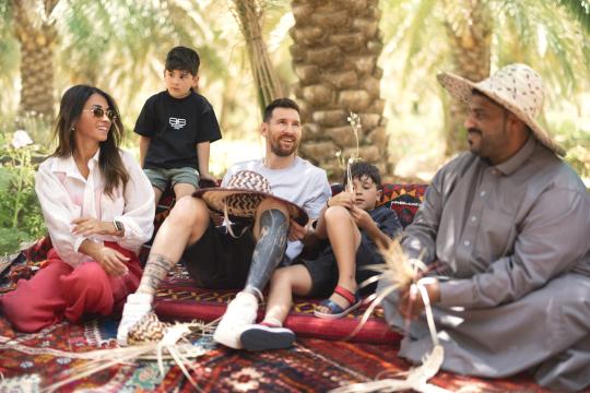 Lionel Messi Enjoys Vacation In Riyadh