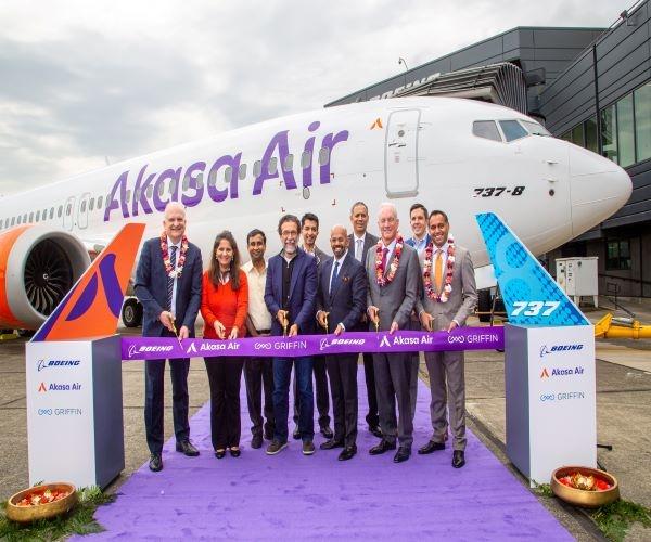 Akasa Air Takes Delivery of its First Aircraft from Boeing