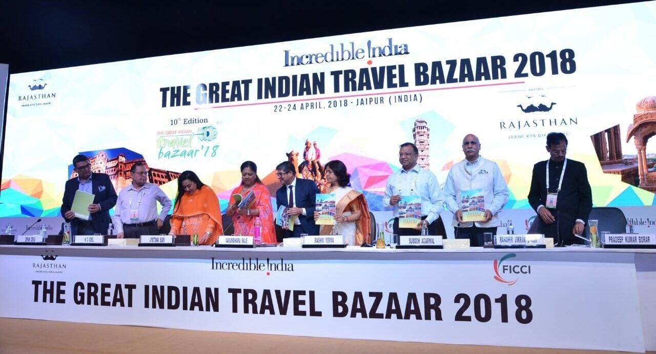 Rajasthan CM launches YES BANK – FICCI Report at GITB 2018