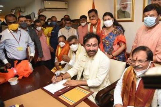 G Kishan Reddy Takes Charge as Union Tourism Minister