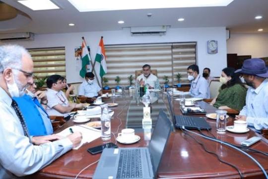 Patel Holds a Review Meeting with Stakeholders of Adventure Tourism