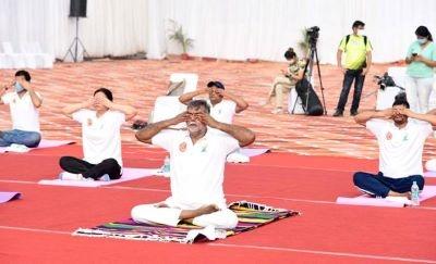 Yoga Programmes Organised at 75 Heritage Locations Across India