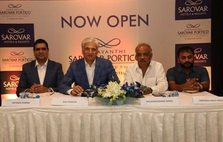 Sarovar Opens Shravanthi Sarovar Portico in J P Nagar, Bengaluru