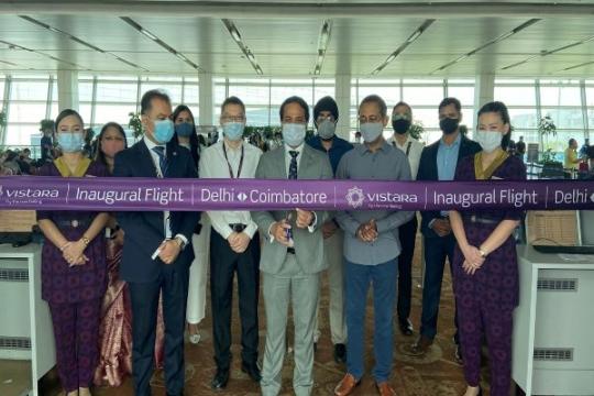 Vistara Launches Service to Coimbatore
