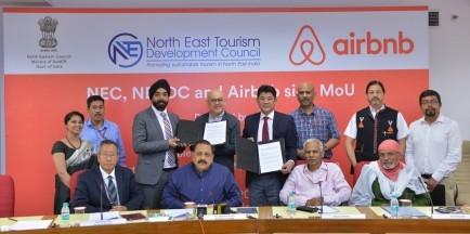 Airbnb signs MoUs for promotion of tourism in the North-East