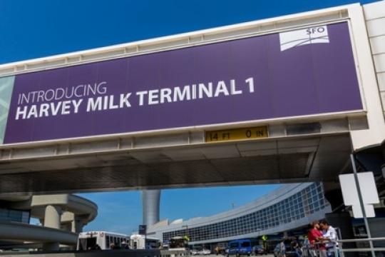 SFO Opens First Airport Terminal Named After an LGBTQ+ Leader