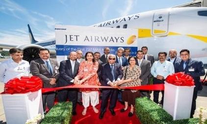Jet Airways receives its 1st 737 Max from Boeing