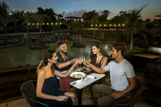 Bali Zoo promotes dinner with the great elephant attraction