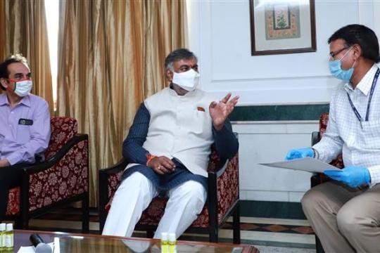 Patel Reviews Hotel Ashok’s Preparedness on Reopening