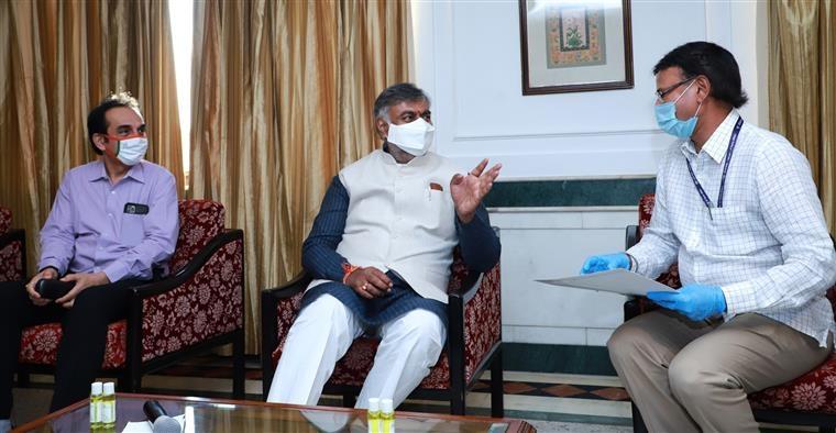 Patel Reviews Hotel Ashok’s Preparedness on Reopening