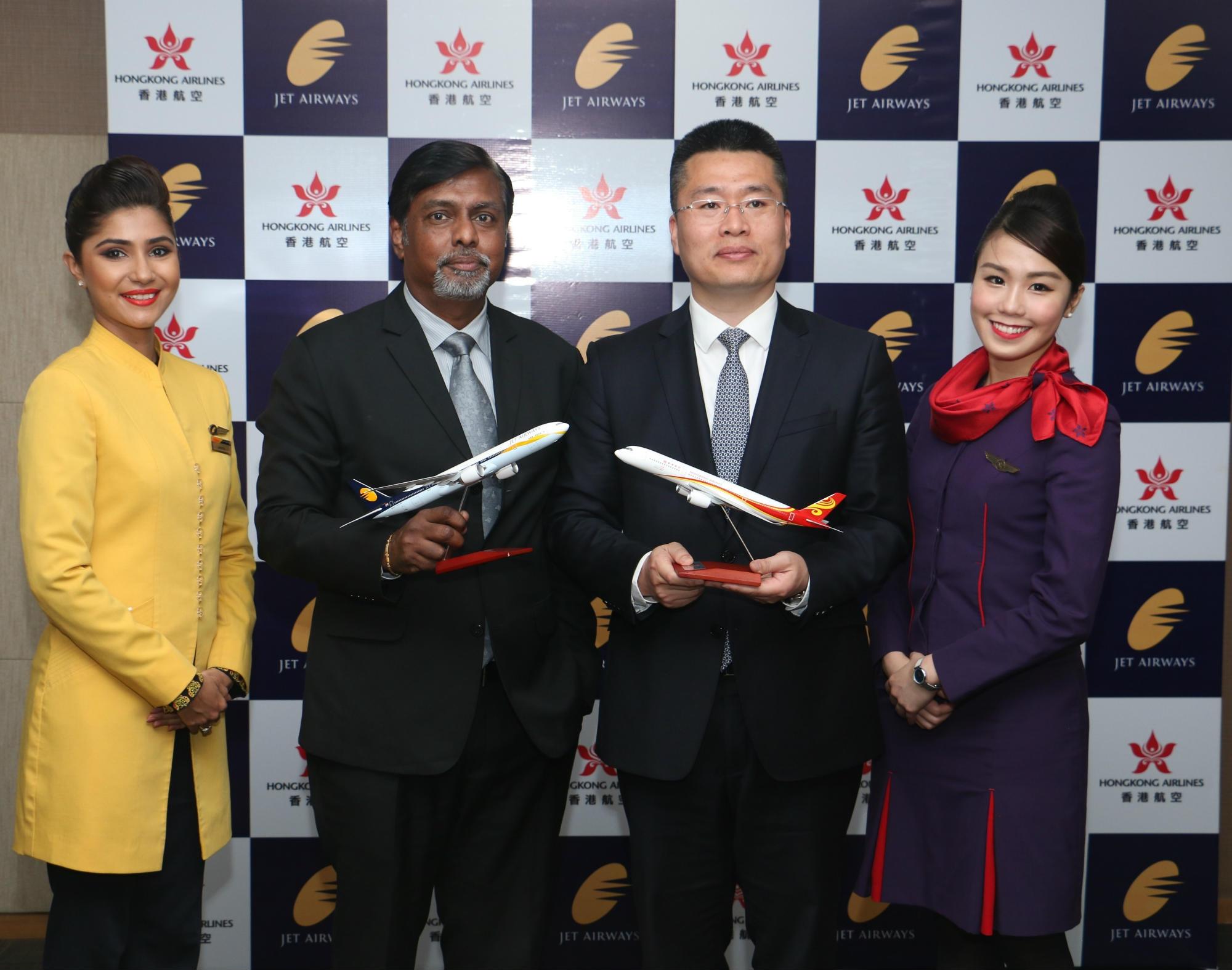 Jet Airways signs codeshare with Hong Kong Airlines