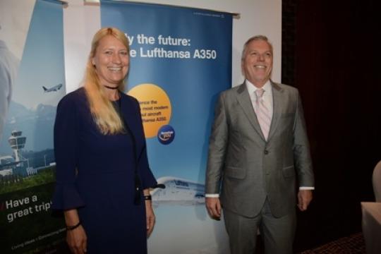Lufthansa flies A350-900 to Mumbai