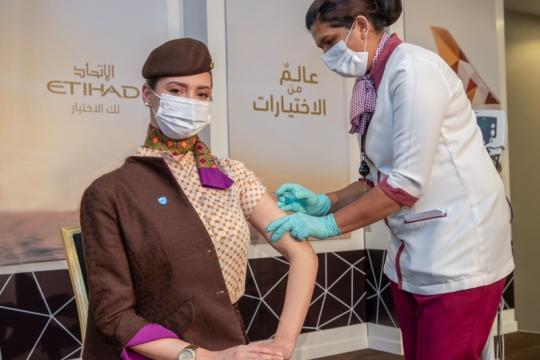 Etihad’s 100% Crew on Board Vaccinated