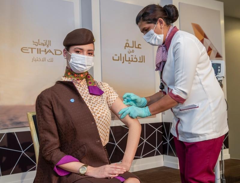 Etihad’s 100% Crew on Board Vaccinated