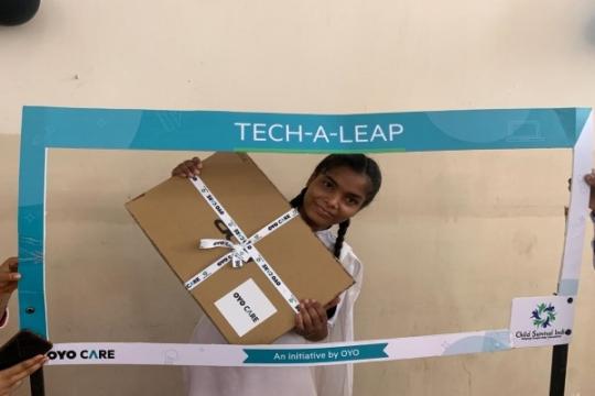 OYO Distributes Laptops To Meritorious Underprivileged Students In Gurgaon