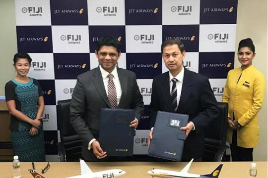 Jet Airways inks codeshare with Fiji Airways
