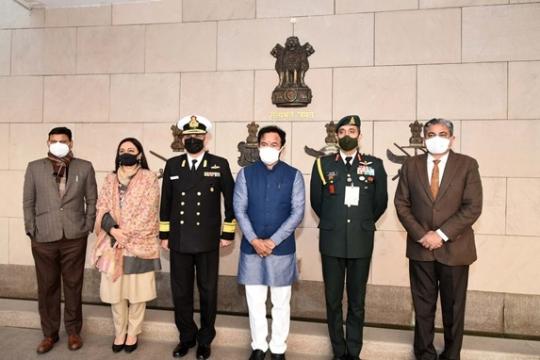 Reddy Attends the Retreat Ceremony at the National War Memorial