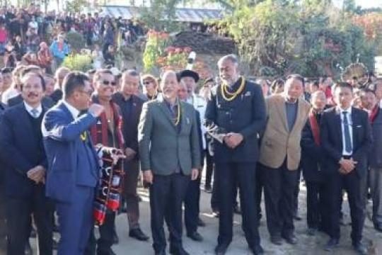 Patel participates in the Hornbill festival at Kisama