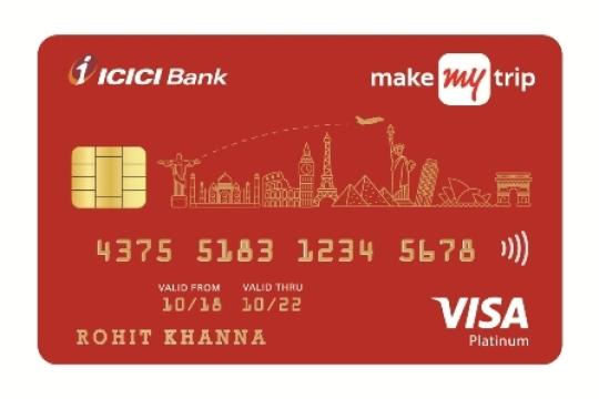 MakeMyTrip and ICICI launch co-branded credit cards