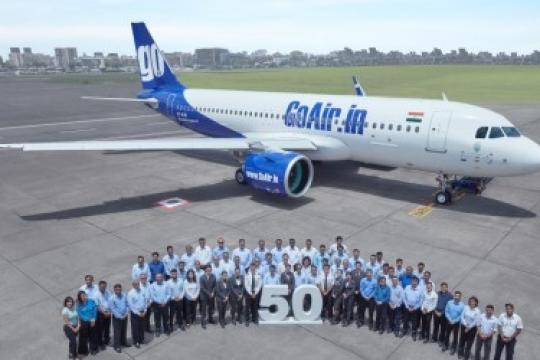 GoAir inducts 50th aircraft into the fleet