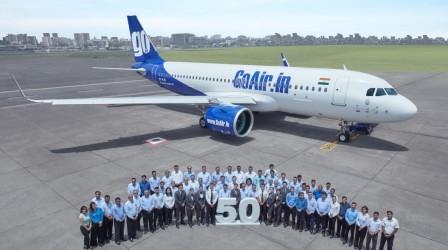 GoAir inducts 50th aircraft into the fleet