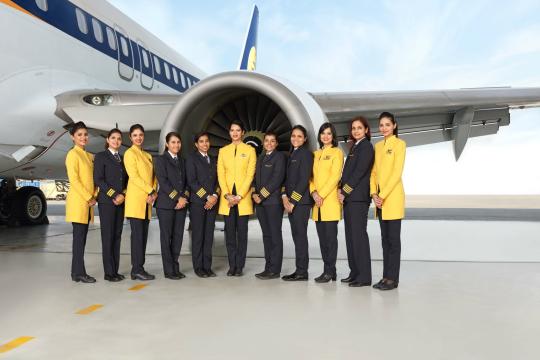 Jet Airways celebrates International Women’s Day with all-women flight crew
