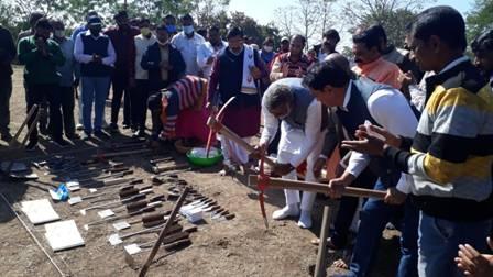 Patel Inaugurates Two Excavation Sites in Jabalpur