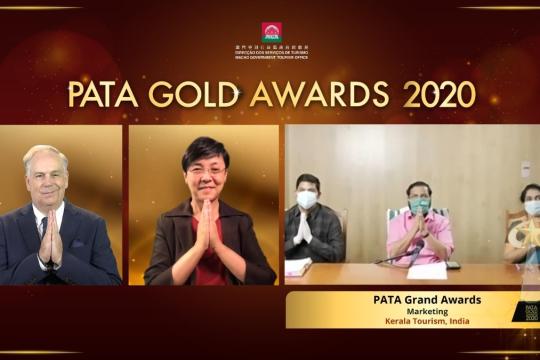 Kerala Bags Prestigious PATA Grand Award