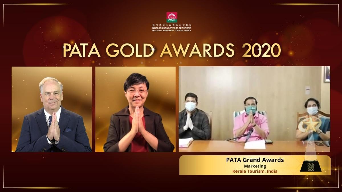 Kerala Bags Prestigious PATA Grand Award