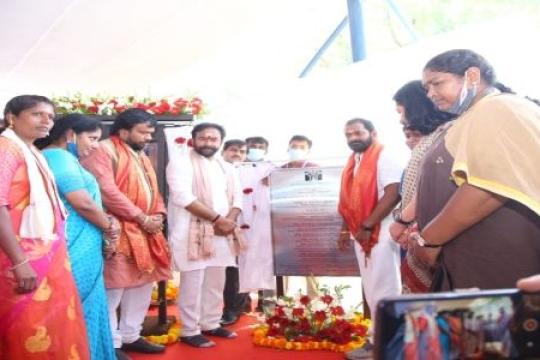 G. Kishan Reddy Unveils the UNESCO World Heritage Listing Plaque at Ramappa - Kakatiya Rudreshwara Temple