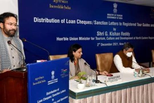 Reddy Hands Over Cheques/Sanction Letters to Tourism Stakeholders