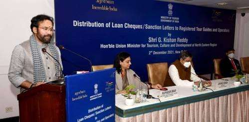 Reddy Hands Over Cheques/Sanction Letters to Tourism Stakeholders