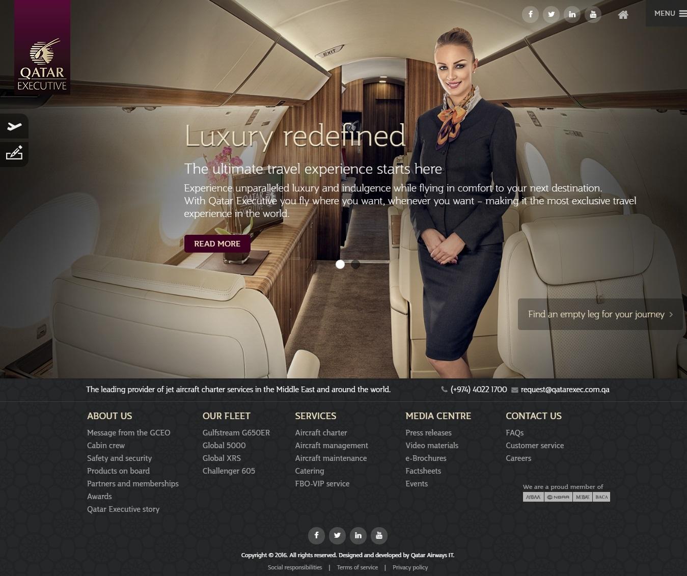 Qatar Executive introduces new website