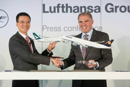 Cathay Pacific signs agreement with Lufthansa Group