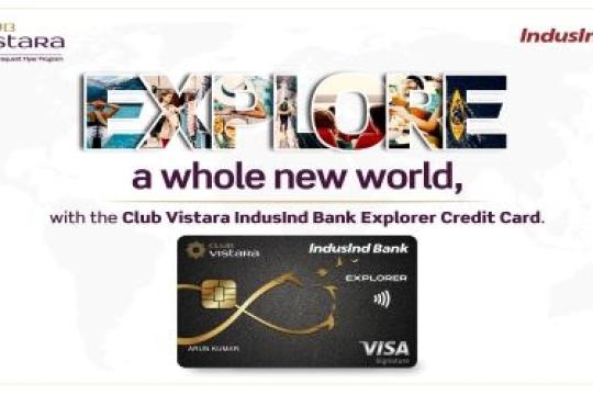 Vistara and IndusInd Bank launches a Co-branded Credit Card