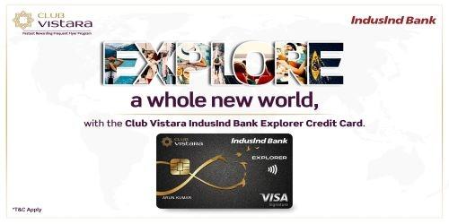 Vistara and IndusInd Bank launches a Co-branded Credit Card
