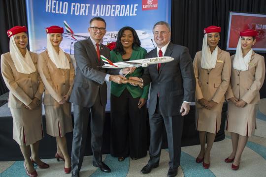 Emirates starts Fort Lauderdale service