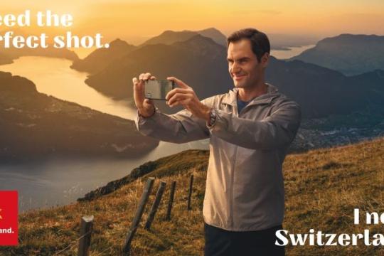 Roger Federer Teams Up with Switzerland Tourism