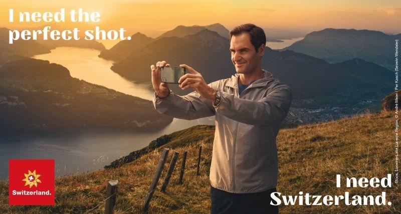 Roger Federer Teams Up with Switzerland Tourism