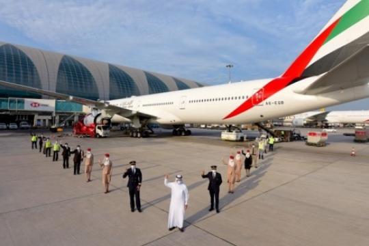 Emirates Operates Flight Serviced by Fully Vaccinated Frontline Teams