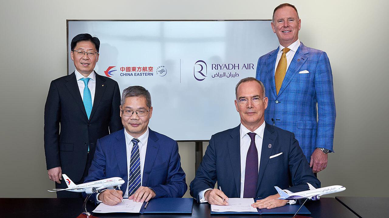 Riyadh Air and China Eastern Airlines Sign MoU at IATA AGM in Dubai