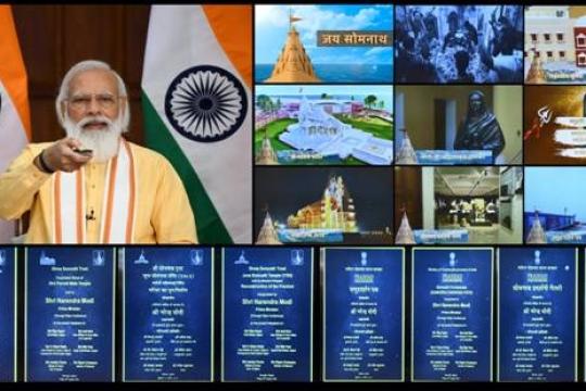PM Inaugurates and Lays Foundation Stone of Multiple Projects in Somnath