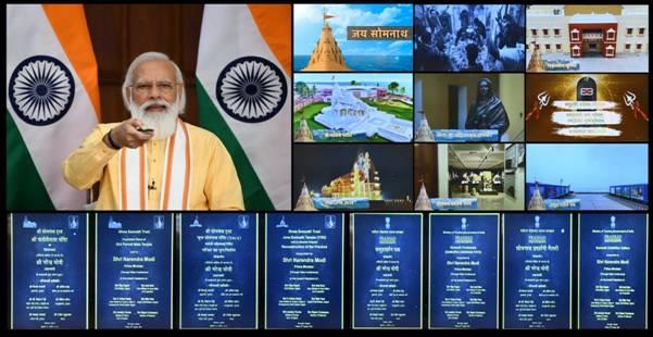 PM Inaugurates and Lays Foundation Stone of Multiple Projects in Somnath