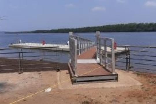 Mandaviya Inaugurates Floating Jetty at Old Goa