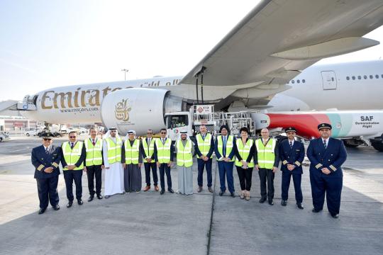 Emirates Operates Demonstration Flight with 100% SAF