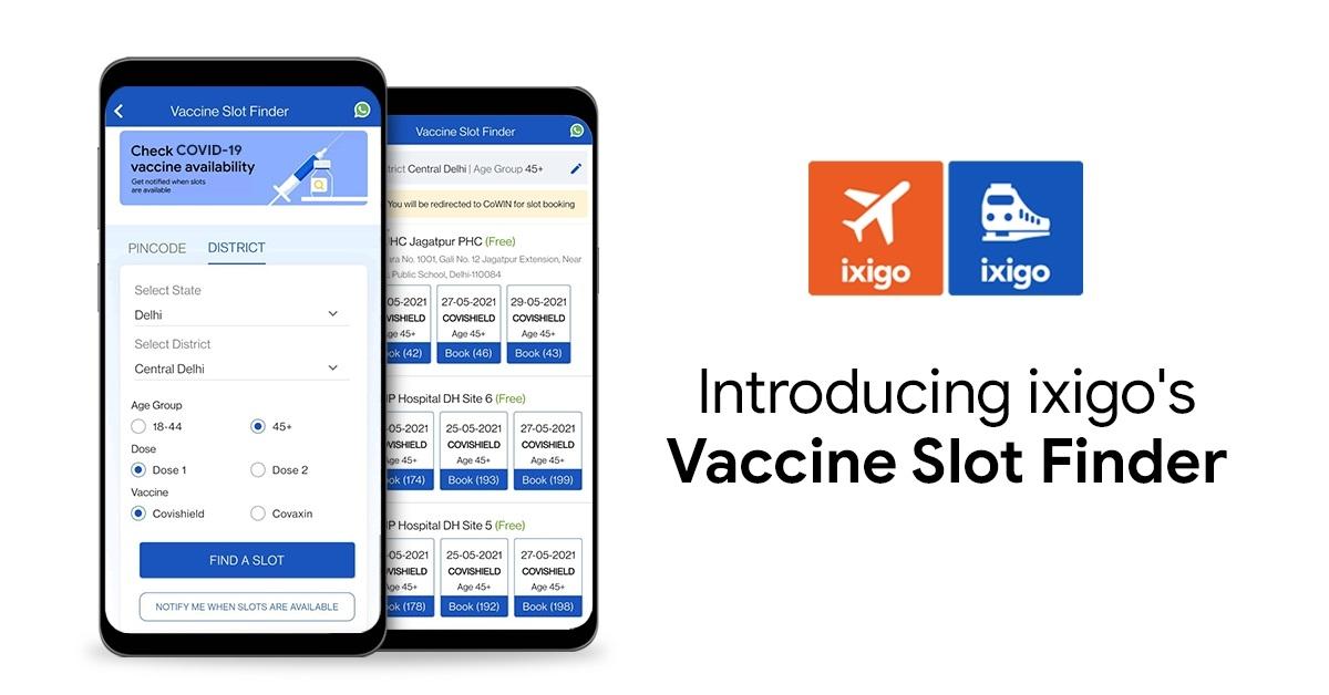 ixigo launches COVID-19 ‘Vaccine Slot Finder’