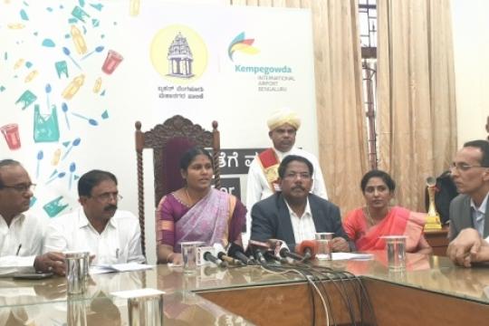 BIAL receives Plastic from BBMP