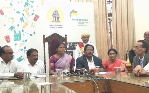 BIAL receives Plastic from BBMP