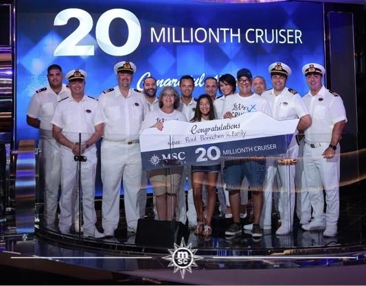 MSC Cruises reaches 20 Millionth cruiser milestone