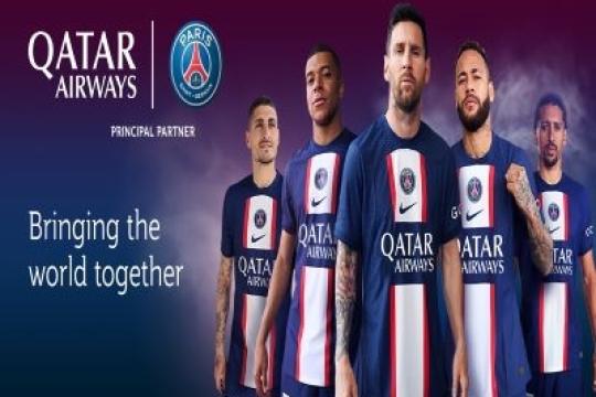 Qatar Airways is Jersey Partner for Paris Saint-Germain